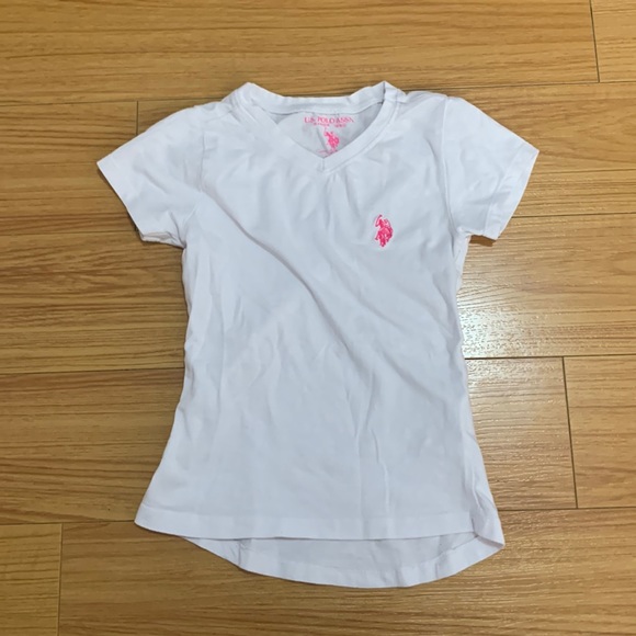 U.S Polo Assn. Girls white tee - Picture 1 of 3